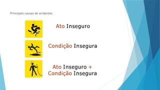 Principais causas de acidentes
 