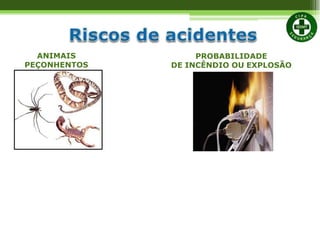 PROBABILIDADE
DE INCÊNDIO OU EXPLOSÃO
ANIMAIS
PEÇONHENTOS
 
