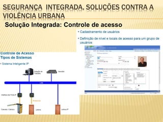 Solução Integrada: Controle de acesso
 