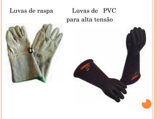 Luvas de raspa Luvas de PVC
para alta tensão
 