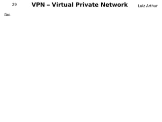 29   VPN – Virtual Private Network   Luiz Arthur

fim
 
