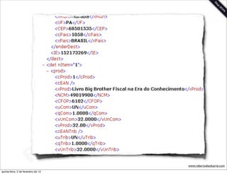 t e
                                                                 a r
                                                             u
                                                            D
                                                       as
                                                     i
                                                    D
                                              t o
                                           e r
                                     o b
                        R
quinta-feira, 2 de fevereiro de 12
                                                                    www.robertodiasduarte.com
 