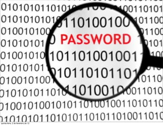 t e
                                                                                                                            a r
                                       Segurança dau
                                                   D
                                                 s
                                      Informação no
                                                a
                                              i
                                     mundo pós-SPED
                                            D
                                                t o
                                             e r
                                     o b
                        R
  Esta obra foi licenciada com uma Licença Creative Commons - Atribuição - Uso Não-Comercial - Partilha nos Mesmos Termos 3.0 Não Adaptada. www.robertodiasduarte.com
quinta-feira, 2 de fevereiro de 12
                                                                                                                                                   Photographer: Reuters
 