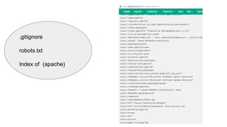 .gitignore
robots.txt
Index of (apache)
 