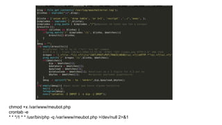 chmod +x /var/www/meubot.php
crontab -e
* * */1 * * /usr/bin/php -q /var/www/meubot.php >/dev/null 2>&1
 