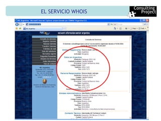 EL SERVICIO WHOIS Consulting  Project 