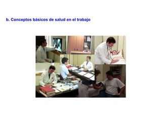 b. Conceptos básicos de salud en el trabajo
 