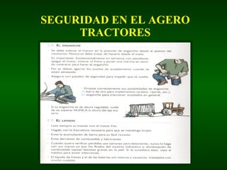 SEGURIDAD EN EL AGERO TRACTORES 