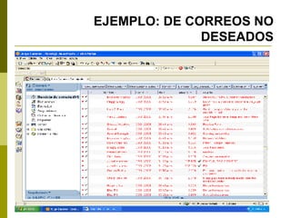 EJEMPLO: DE CORREOS NO DESEADOS 