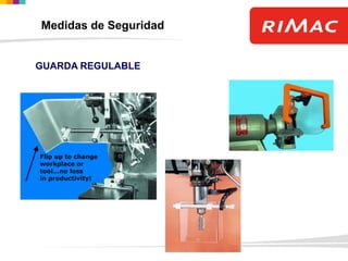 GUARDA REGULABLE
Medidas de Seguridad
 