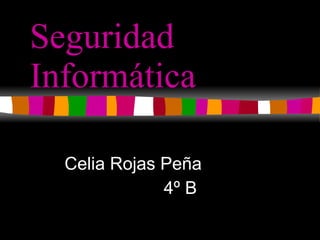 Seguridad Informática Celia Rojas Peña 4º B 