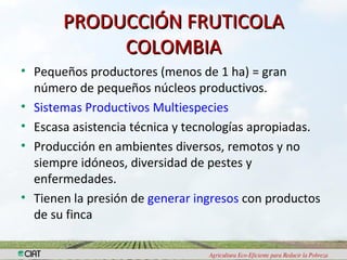 Biodiversidad y eco-eficiencia: su rol en la seguridad alimentaria