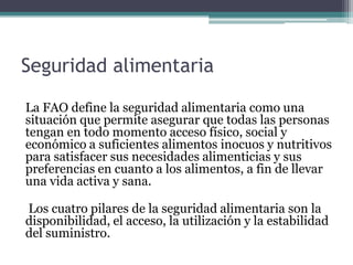 Seguridad alimentaria