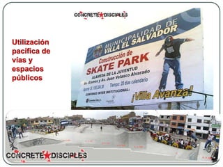 Utilización
pacífica de
vías y
espacios
públicos
 