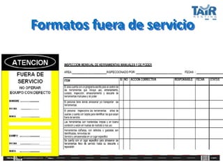 Formatos fuera de servicio
 