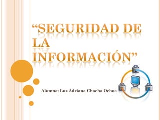Alumna: Luz Adriana Chacha Ochoa
 