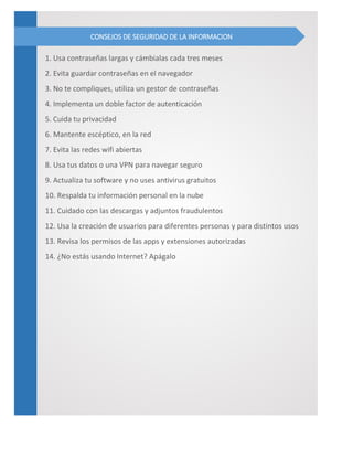 Seguridad de la informacion | PDF