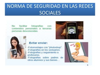 Seguridad de las redes sociales diapositiva | PPTX