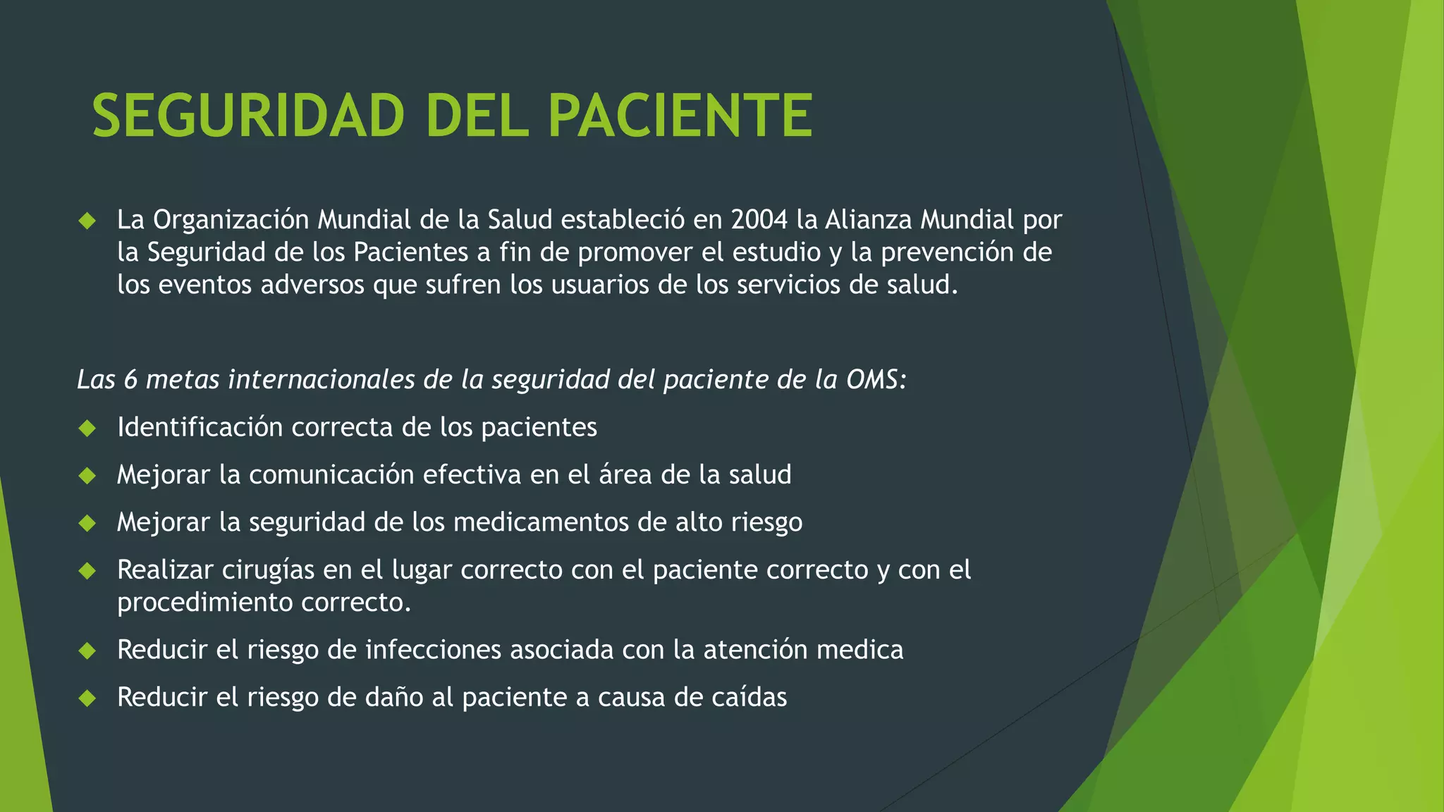 Seguridad del paciente | PPTX