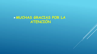 MUCHAS GRACIAS POR LA
ATENCIÓN
 