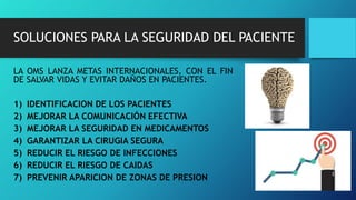 Seguridad del paciente power point4 | PPTX
