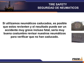 Si utilizamos neumáticos caducados, es posible que estos revienten y el resultado puede ser un accidente muy grave incluso fatal, sería muy buena costumbre revisar nuestros neumáticos para verificar que no han caducado. TIRE SAFETY  SEGURIDAD DE NEUMATICOS 