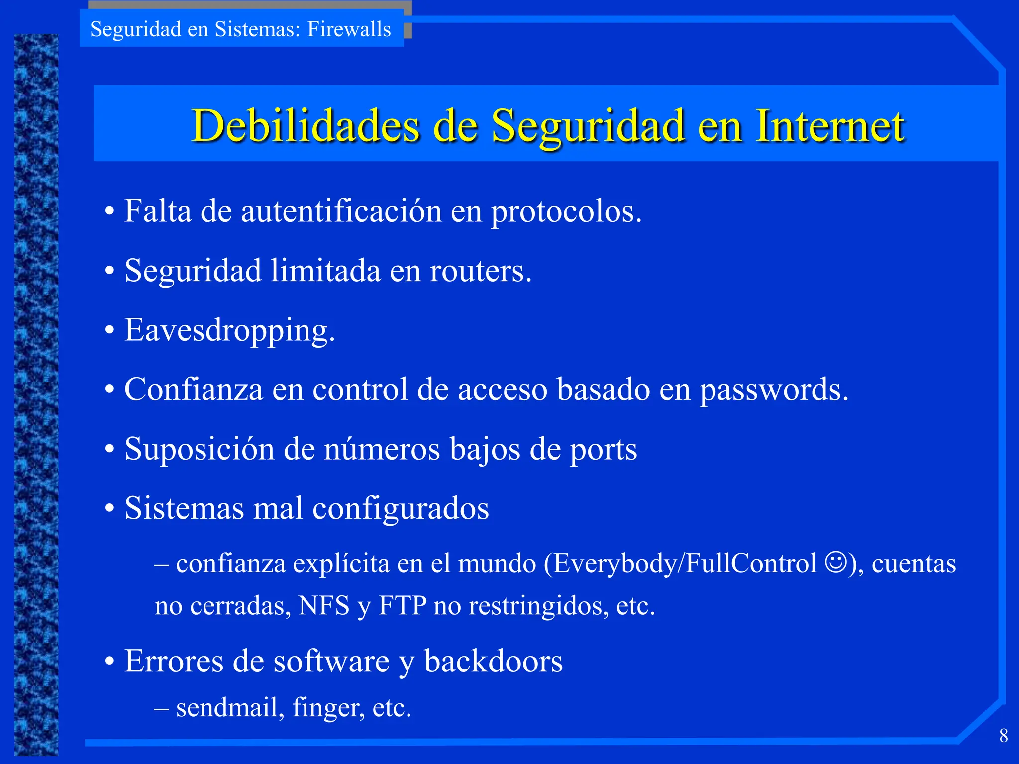 Red Firewall Seguridad de Sistemas de Red con Firewalls | PPT