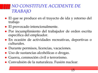 Actos inseguros.Se refiere a la violación de un procedimiento de seguridad que causa un tipo de accidente.