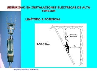 SEGURIDAD EN INSTALACIONES ELÉCTRICAS DE ALTA TENSIÓN MÉTODO A POTENCIAL 