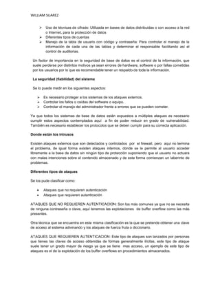 Seguridad En Base De Datos