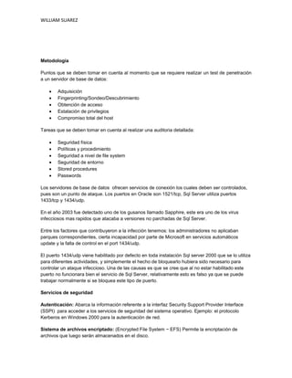 Seguridad En Base De Datos