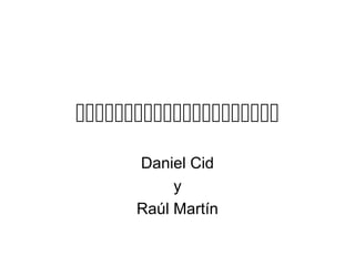 
Daniel Cid
y
Raúl Martín
 