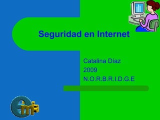 Seguridad en Internet Catalina Díaz 2009 N.O.R.B.R.I.D.G.E 