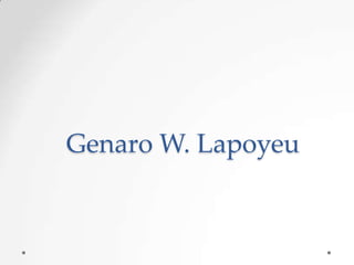 Genaro W. Lapoyeu

 