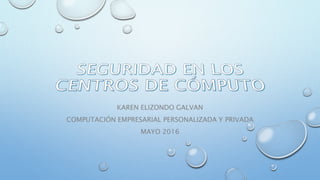 KAREN ELIZONDO GALVAN
COMPUTACIÓN EMPRESARIAL PERSONALIZADA Y PRIVADA
MAYO 2016
 