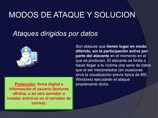 ¿De quién nos protegemos?AtaqueInternoInternetAtaqueAccesoRemotoAtaque Externo