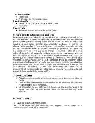 Seguridad En Sistemas Distribuidos | DOC