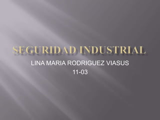 SEGURIDAD INDUSTRIAL LINA MARIA RODRIGUEZ VIASUS 11-03 