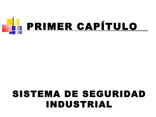 PRIMER CAPÍTULO




SISTEMA DE SEGURIDAD
     INDUSTRIAL
 