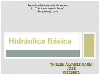 Republica Bolivariana de Venezuela
I.U.T “Antonio José de Sucre”
Barquisimeto Lara
 