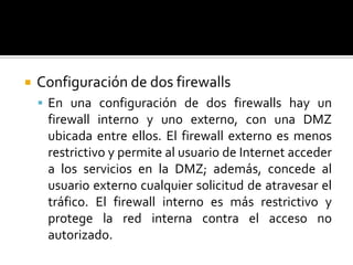 Configuración de un Solo Firewall