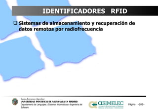 IDENTIFICADORES  RFID Sistemas de almacenamiento y recuperación de datos remotos por radiofrecuencia Página  – – 