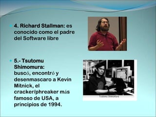 CREACIONES Y DESTRUCCIONES MAS CONOCIDAS EN EL MUNDO TECNOLÓGICOMuchos Hackers "malignos" utilizan las debilidades de Windows para ingresar a una PC remotamente mediante el uso de programas Hack, backdoor, troyanos, etc. Por ejemplo Internet Explorer se podría decir que es uno de los navegados mas débiles que hay, ya que desde hace años se le han detectado graves fallas de seguridad.