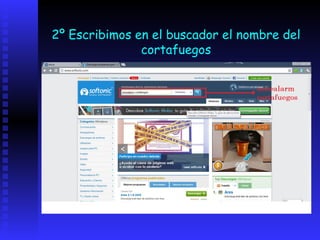 2º Escribimos en el buscador el nombre del
               cortafuegos
 