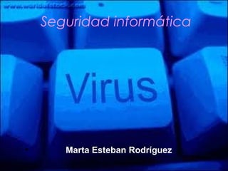 Seguridad informática




•      Marta Esteban Rodríguez
 