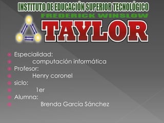  Especialidad:
 computación informática
 Profesor:
 Henry coronel
 siclo:
 1er
 Alumna:
 Brenda García Sánchez
 