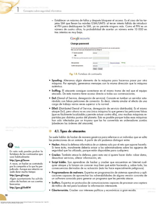 Roa Buendía, José Fabián. Seguridad informática. España: McGraw-Hill España, 2013. ProQuest ebrary. Web. 11 May 2015.
Copyright © 2013. McGraw-Hill España. All rights reserved.
 