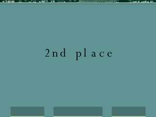 2nd place