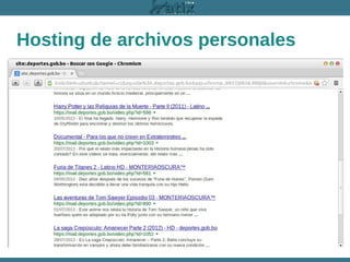 Hosting de archivos personales

 